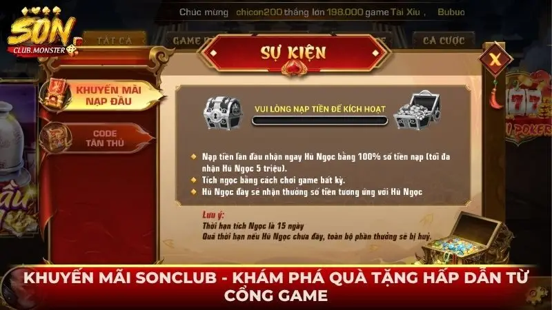 Khuyến mãi SONCLUB