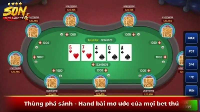 Thùng phá sảnh - Hand bài mơ ước của mọi bet thủ